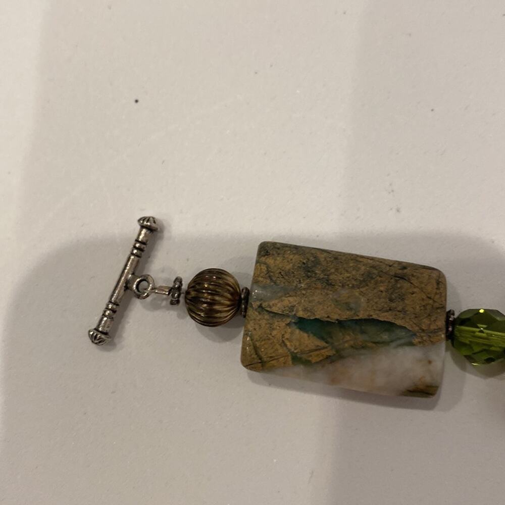 Bracelet Multicolored Rectangular Gemstones With … - image 8